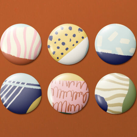 1'' Round button